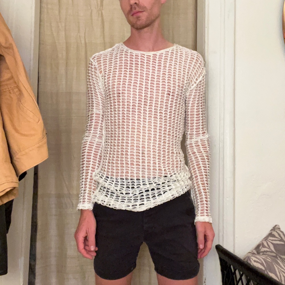 Open knit summer sweater